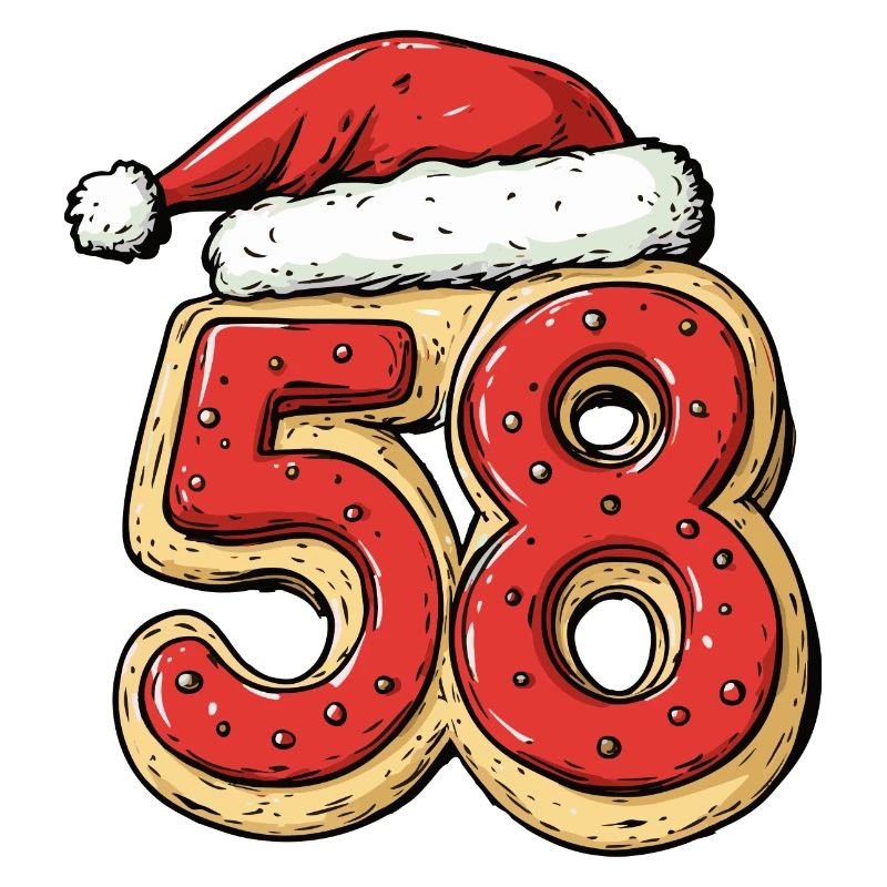 Biscuit de Noël à 58 chiffres