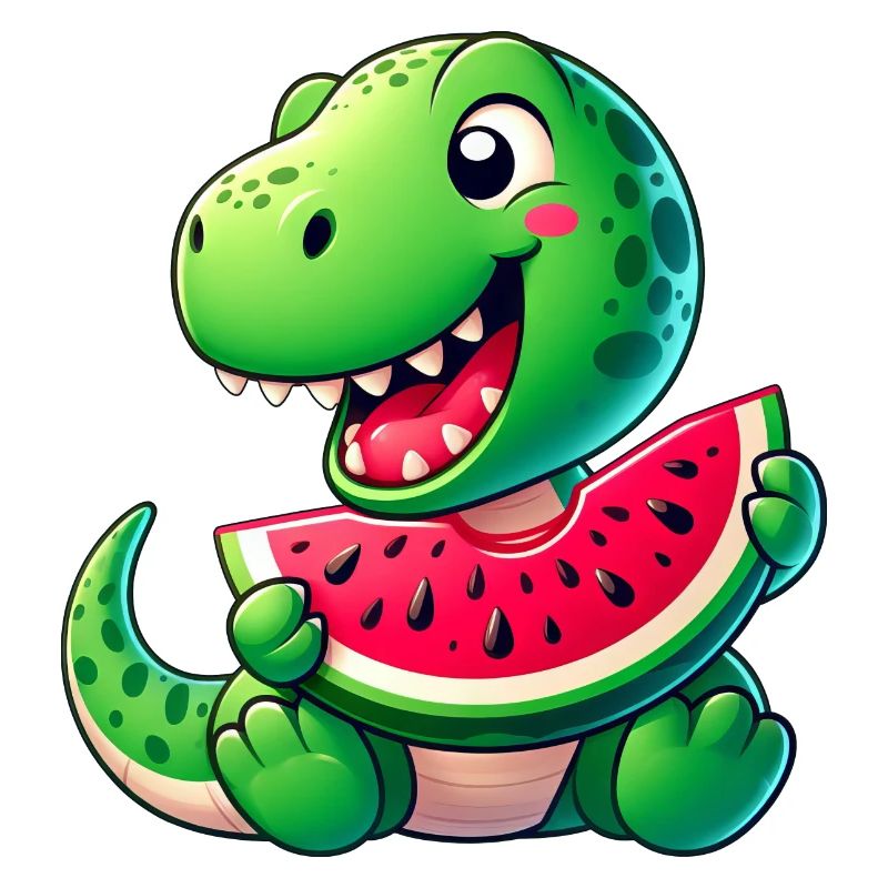 Dino T-Rex Pastèque Fruité Drôle