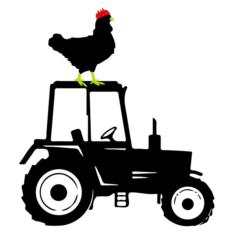 hahn silhouette traktor