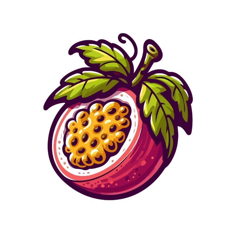 Illustration de Fruit de Passiflore Vibrante