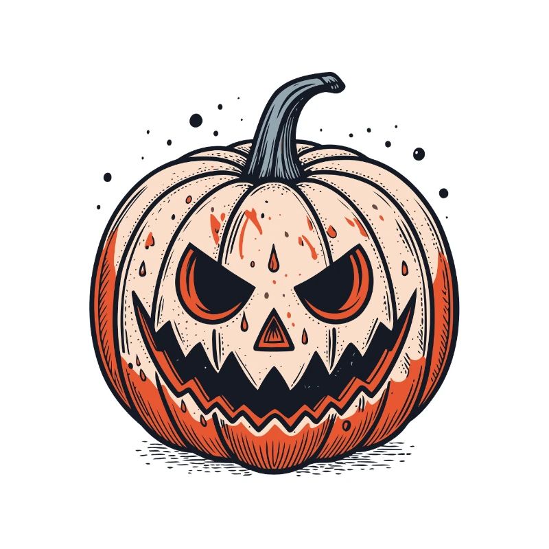 Gruseliger Jackolantern Kürbis