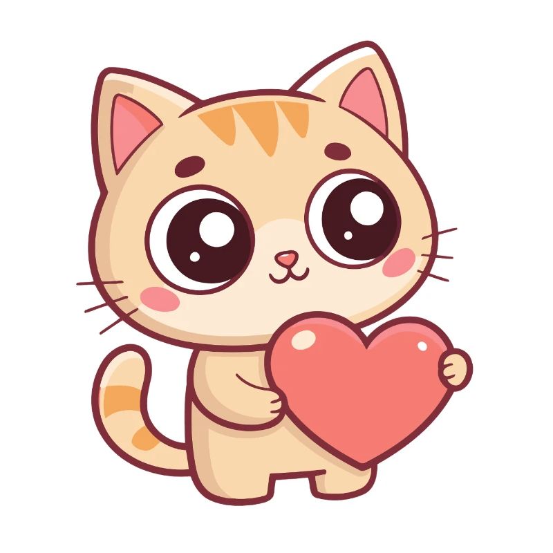 Chaton Coeur Doux