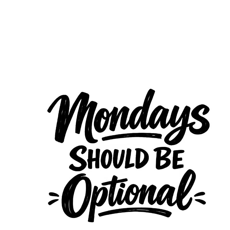 Monday Should Be Optional Office Remote Work Humor