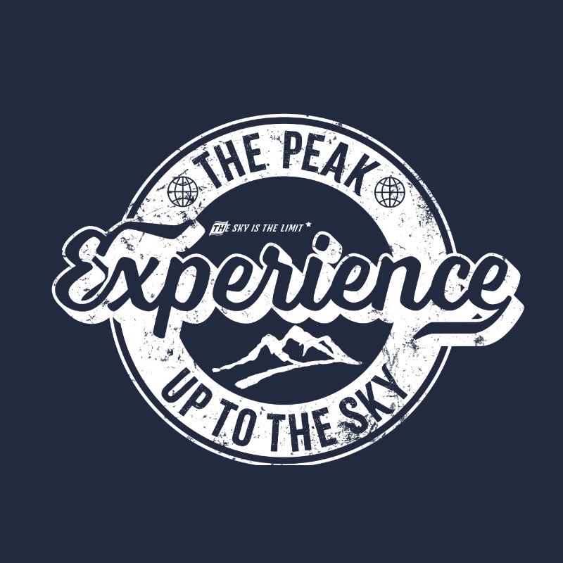 Label rétro Peak Experience