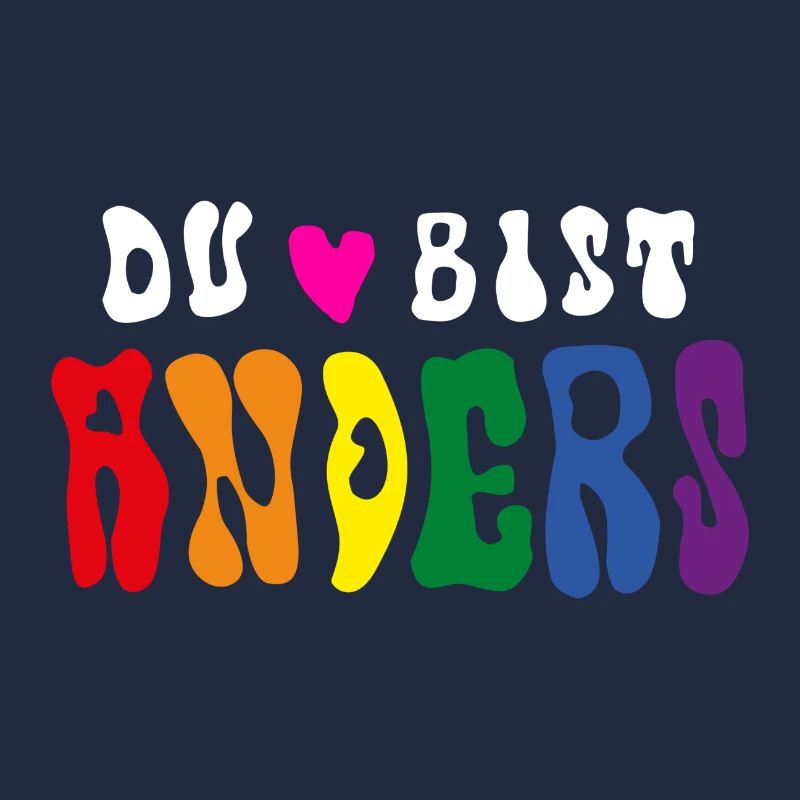 VOUS ÊTES DIFFÉRENT (Drapeau arc-en-ciel / LGBTQ)