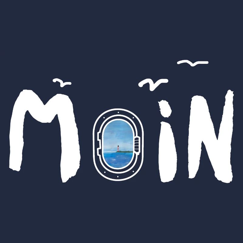 Moin Meer Leuchtturm Möwe
