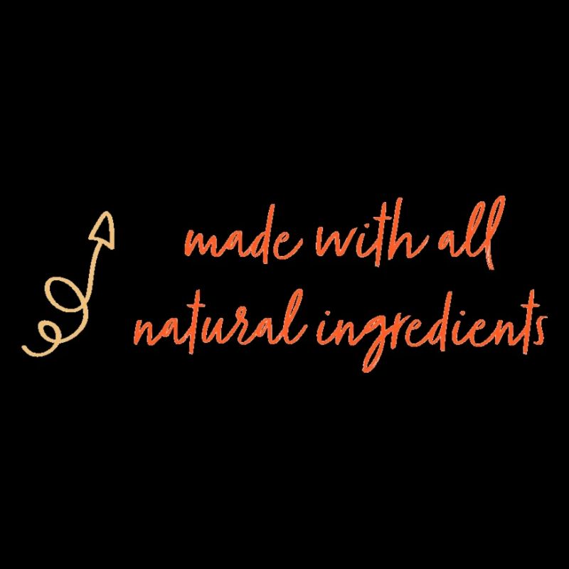 made with all natural ingredients