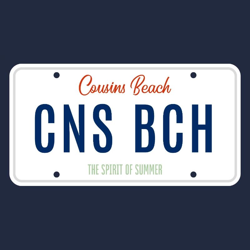 Plage Cousins – Plaque d’immatriculation