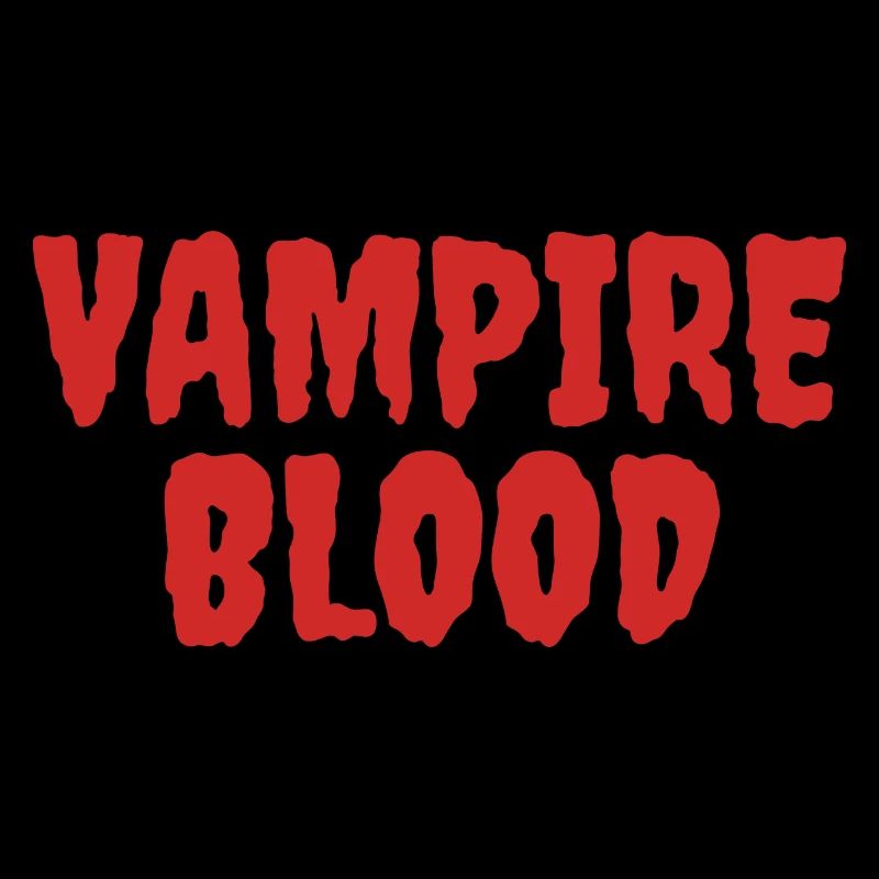 Vampire Blood Horror Typography Design