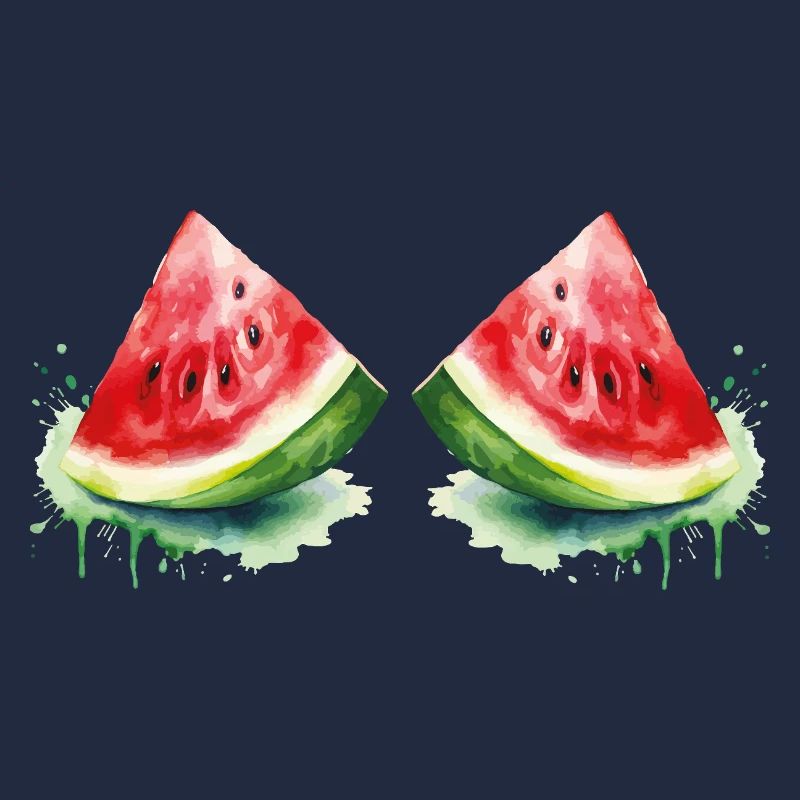 Aquarelle Pastèque