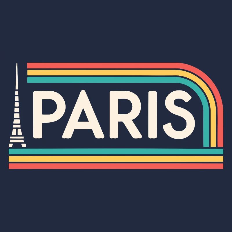 Paris Rainbow Retro