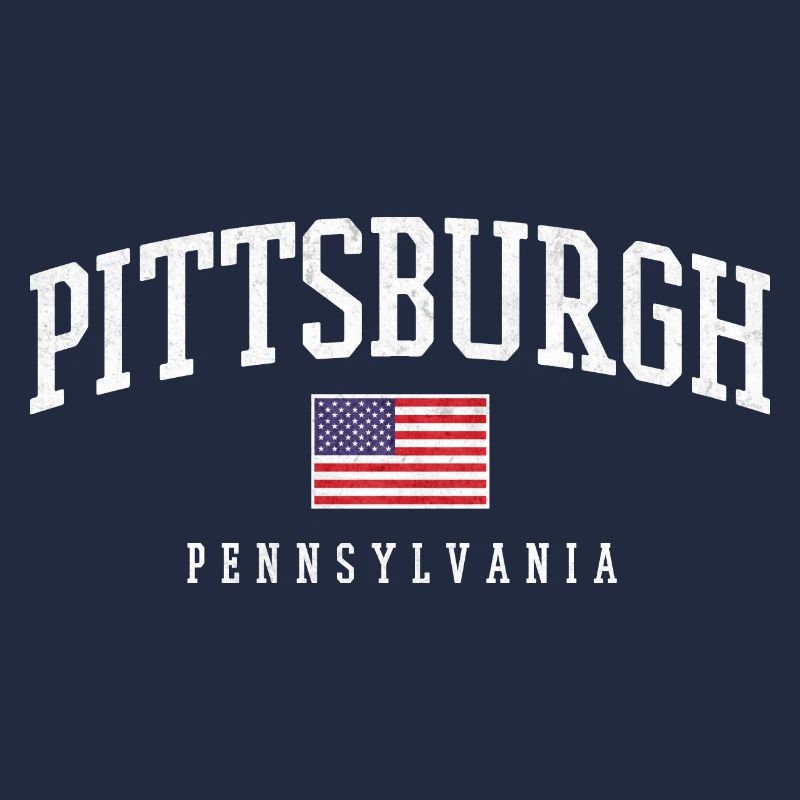 Arc de Pittsburgh avec drapeau