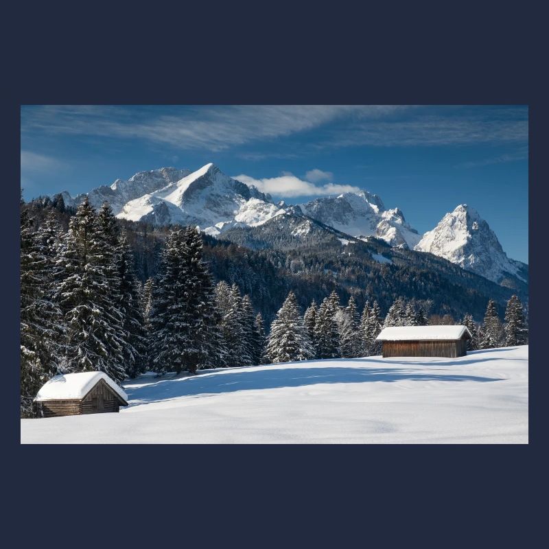 Winter atmosphere with Zugspitze