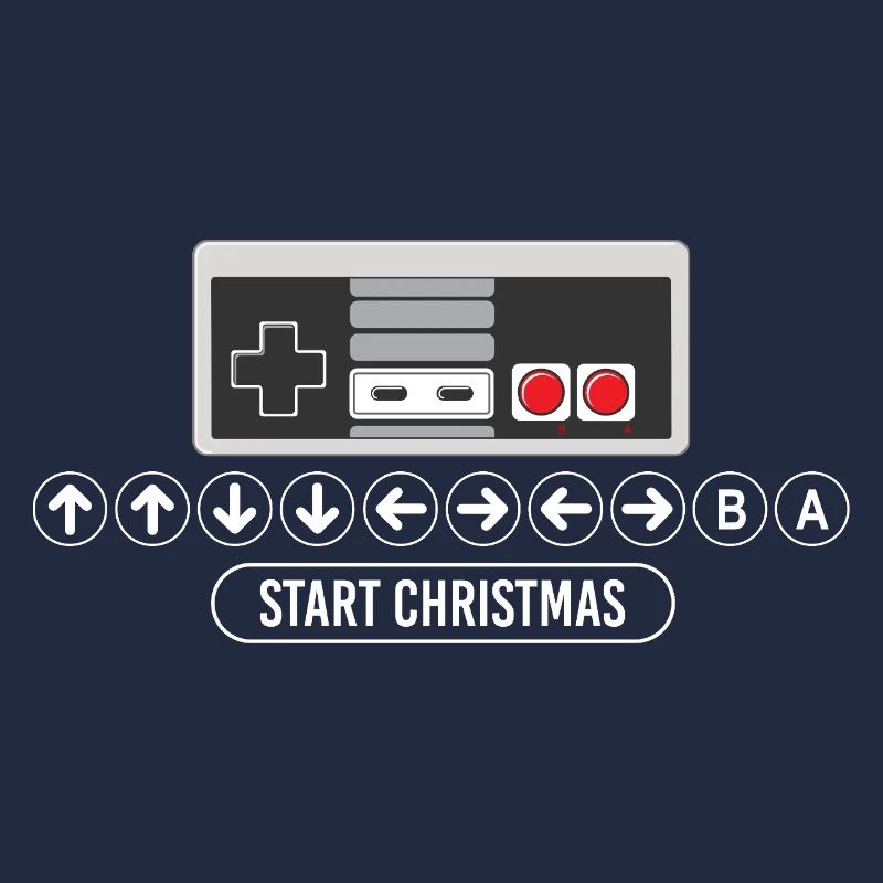 Cheat-Code Start Weihnachten Gaming Gamer Videospiel