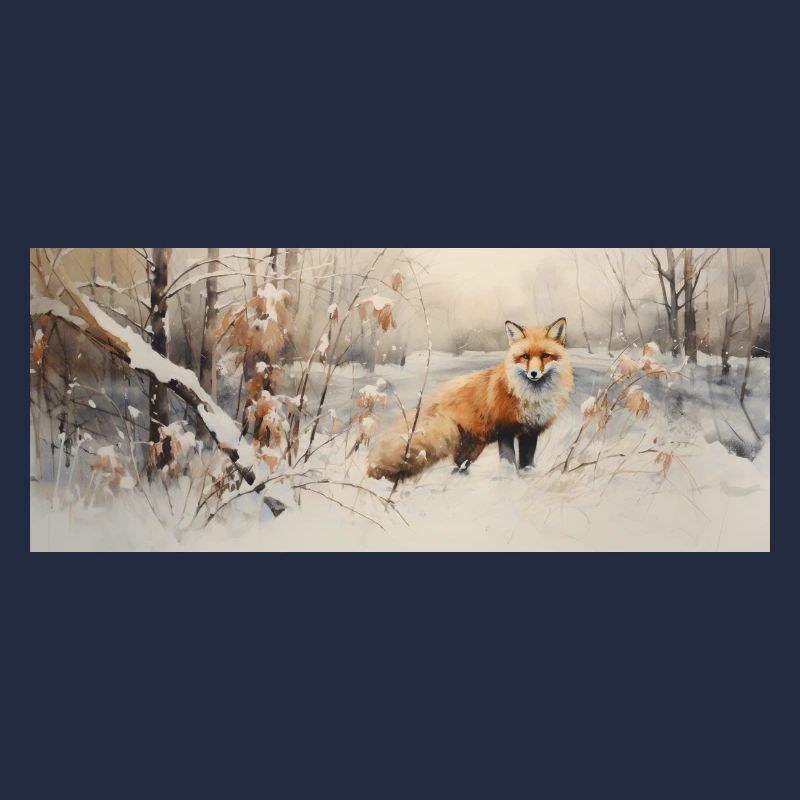 Fuchs Landschaft Schnee