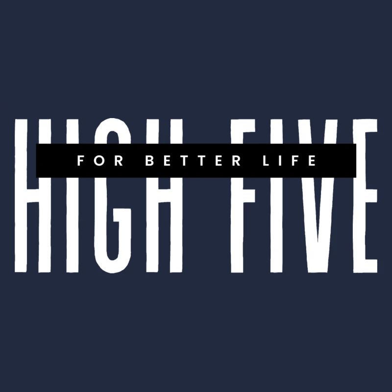 High Five for better life weiß