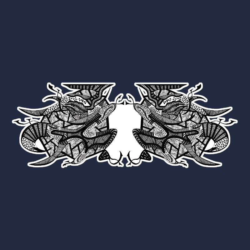Design abstrait noir et blanc n°7
