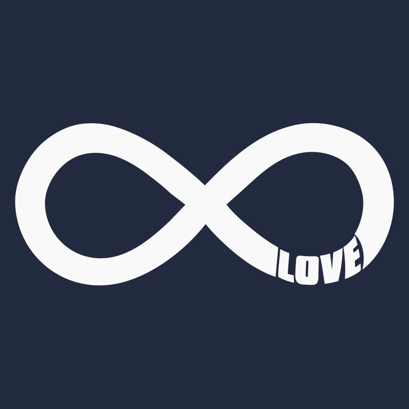 Infinity Love Symbol – Weiß