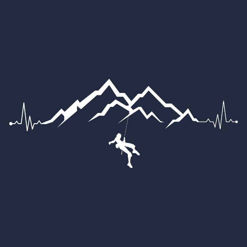 Summit Climber on Mountain Range Pulse