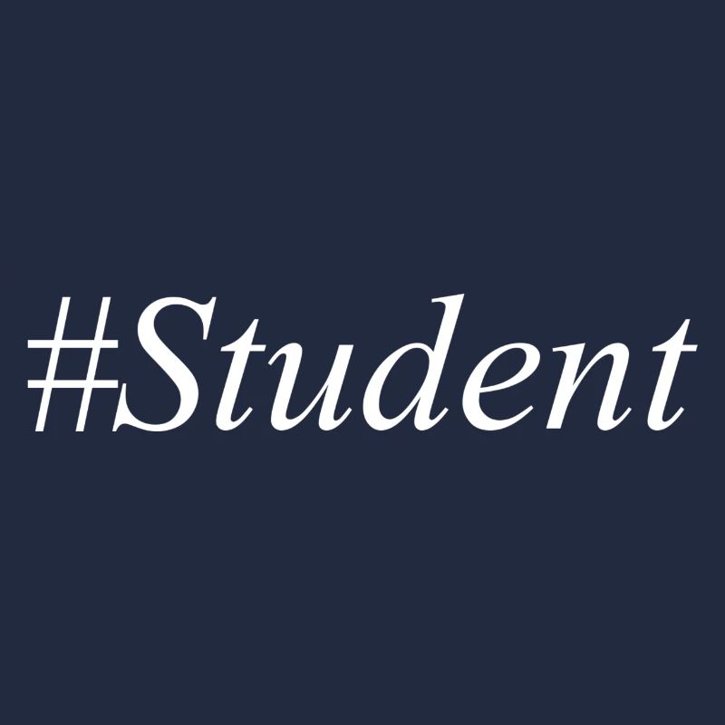 #Student Logo White