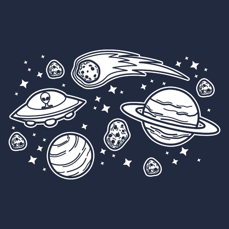 Planets & Aliens, Funny Solar System Science Geek