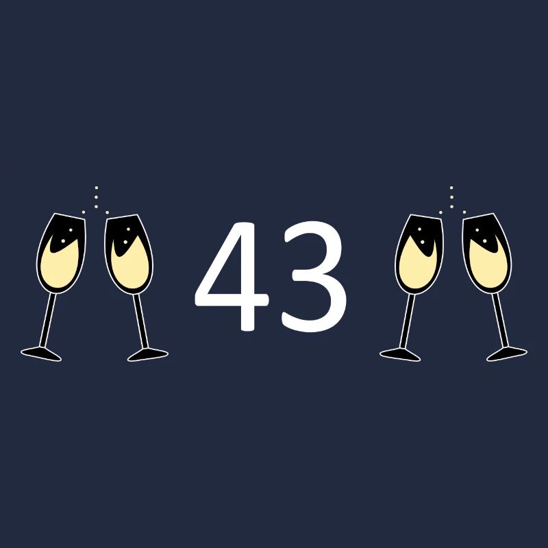43e anniversaire 43 ans 43 ans numéro 43