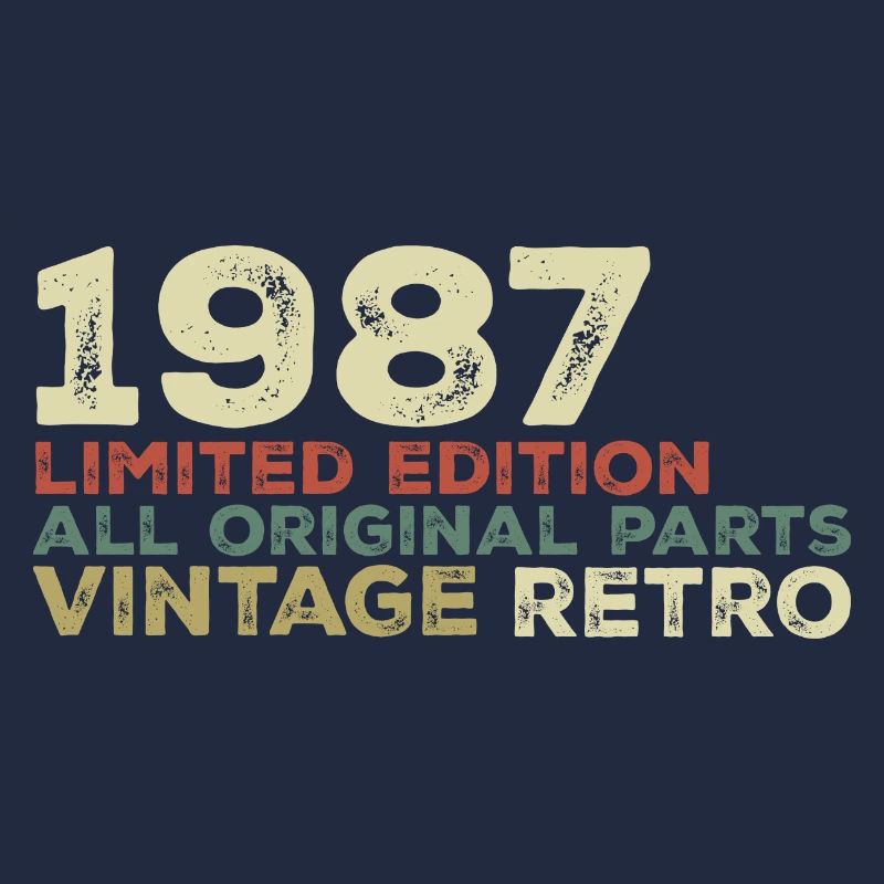 1987 Born Vintage 1987 Retro Geburtstagsgeschenk