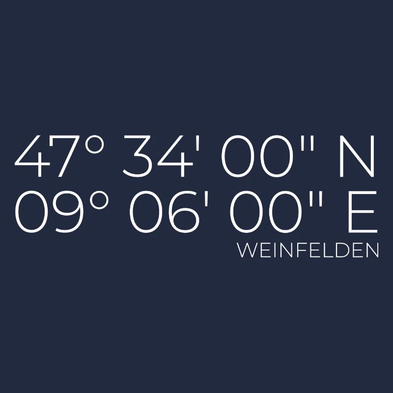 Coordinates Weinfelden, Switzerland
