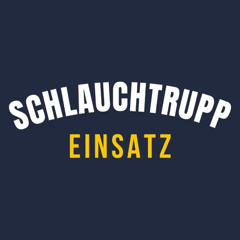 Schlauchtrupp Einsatz – Feuerwehr Crew T‑Shirt