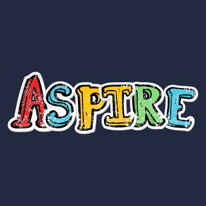 Aspire Colorful Graffiti Lettering
