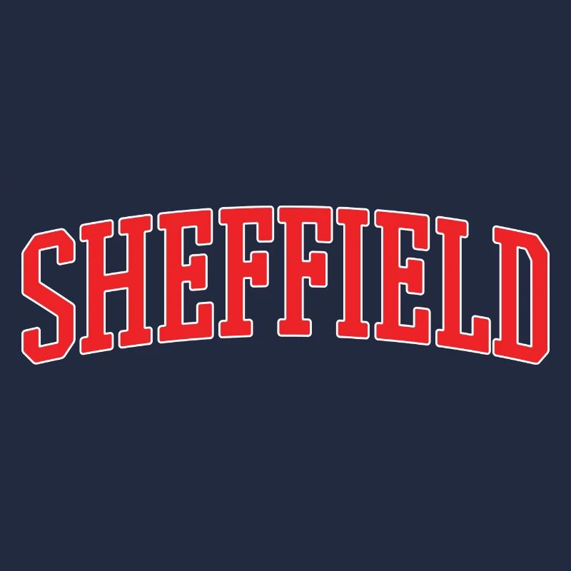 Lettrage rétro Varsity de Sheffield