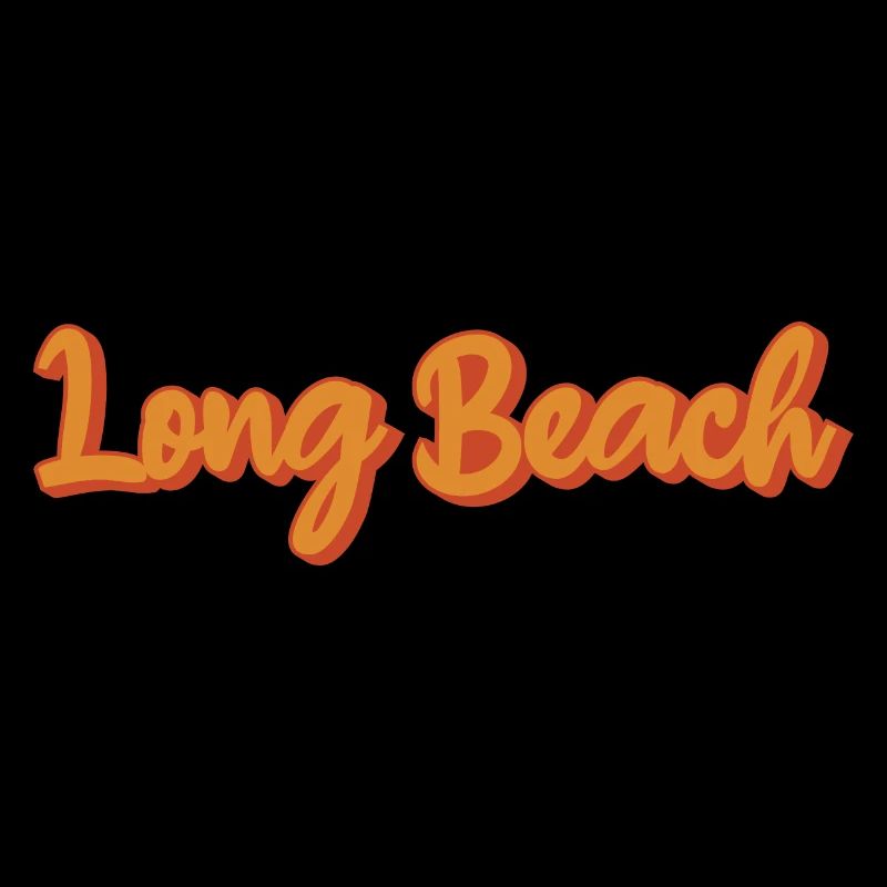 Long Beach Retro Font in Orange