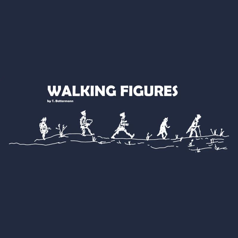 walking Figures white