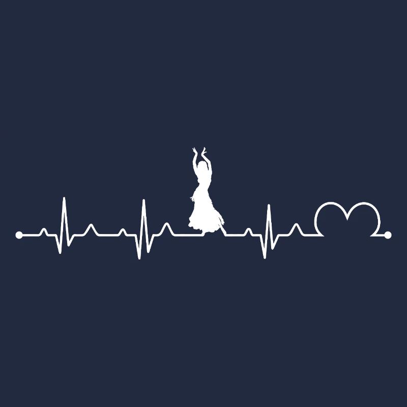Danseuse du ventre Rythme cardiaque EKG Danseuse arabe