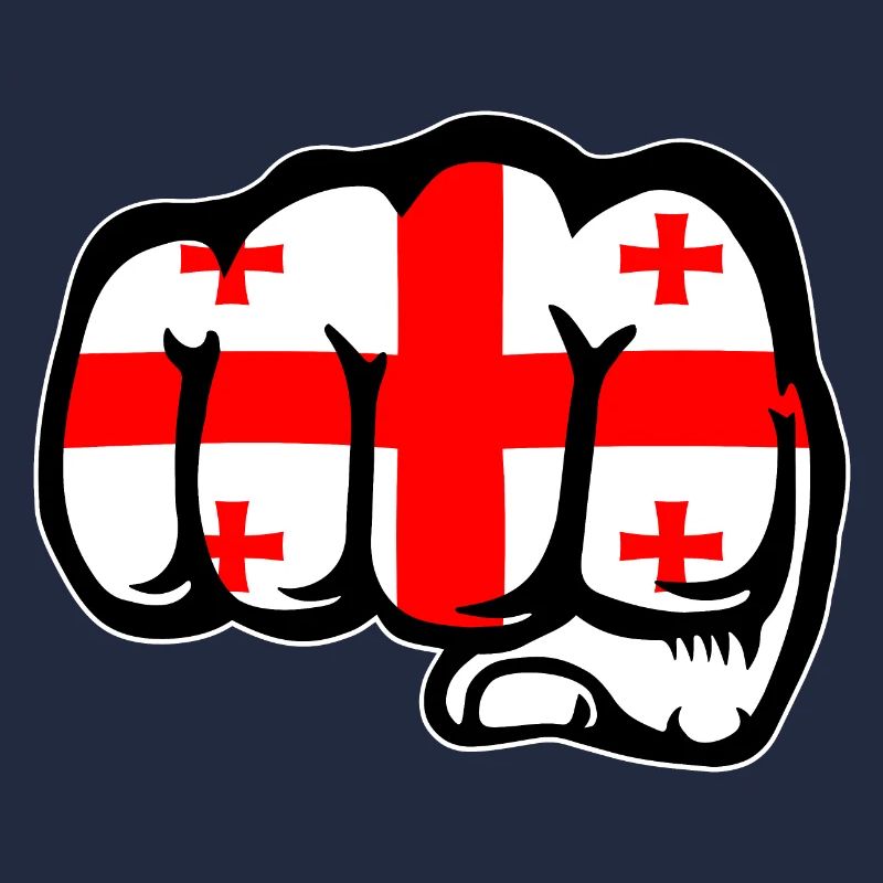 Poing drapeau de Géorgie