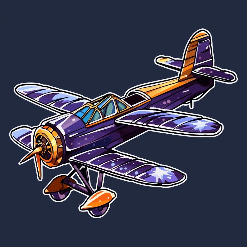 Propeller Plane Comic Look