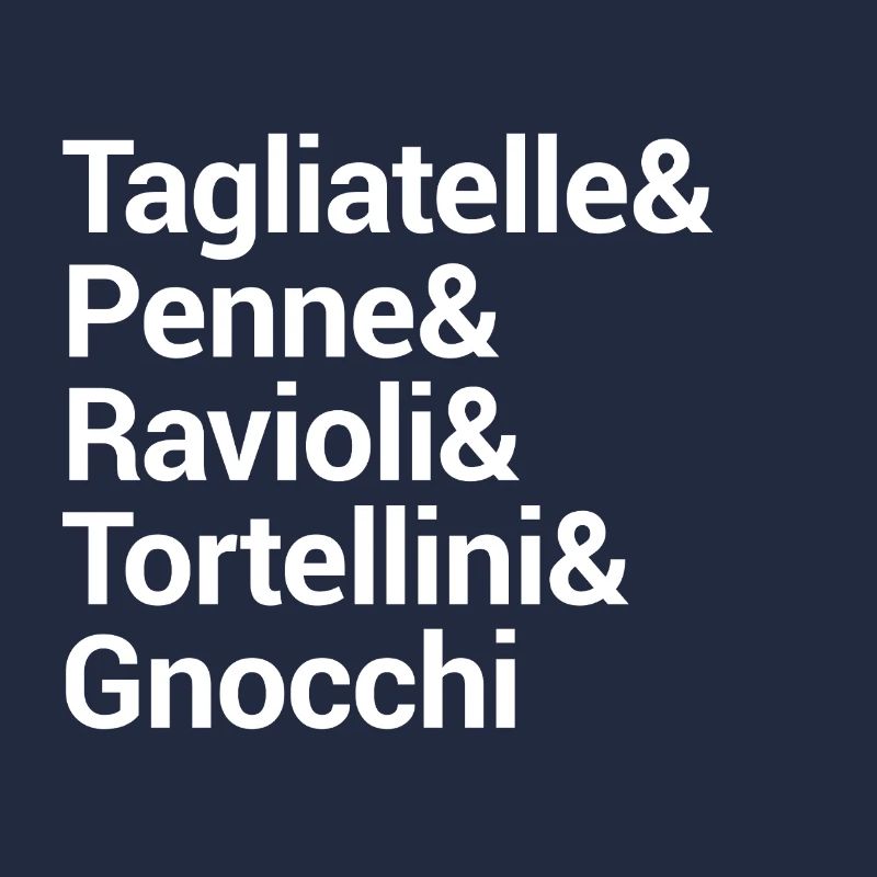 Pasta Culinary Typography Design