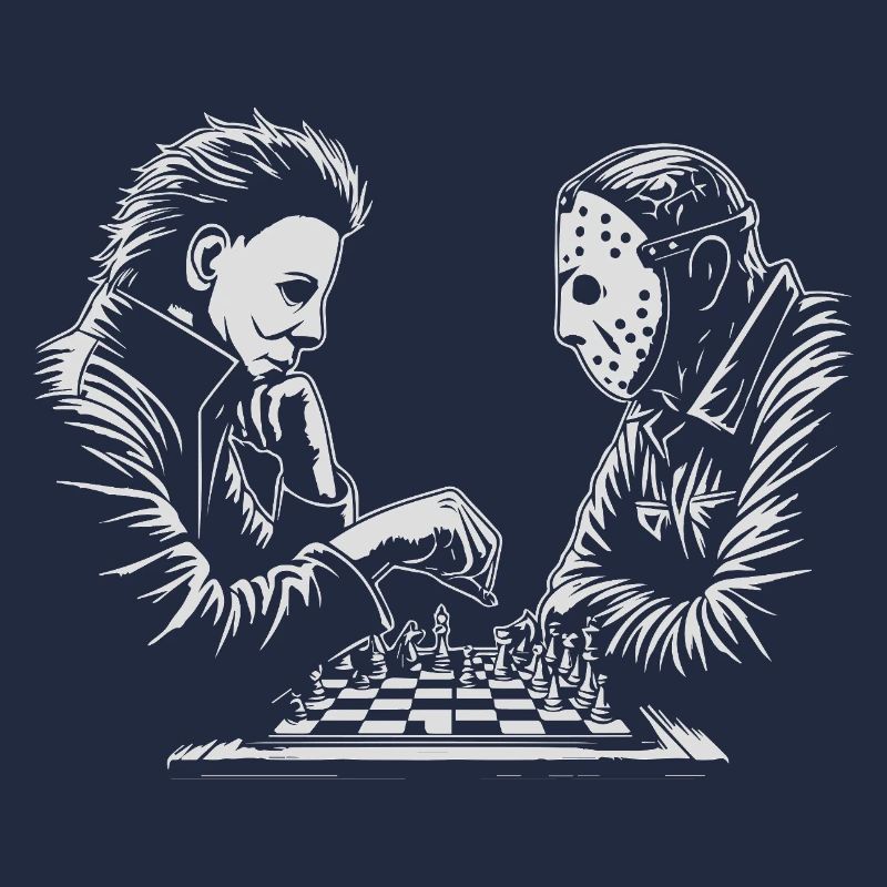 Illustration de match d’échecs étrange