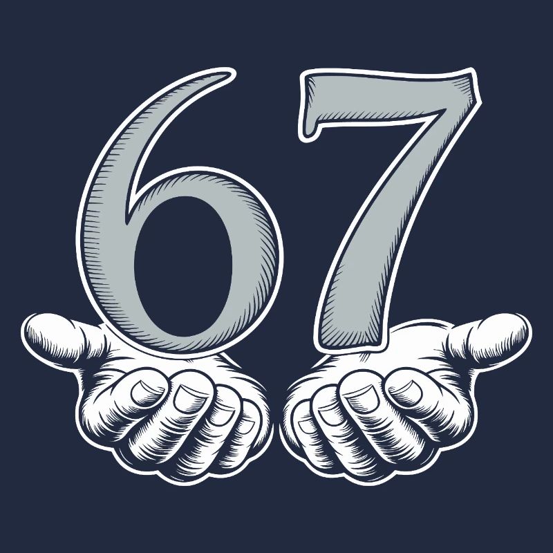 Funny 67 Meme Hands Gen Alpha Humor