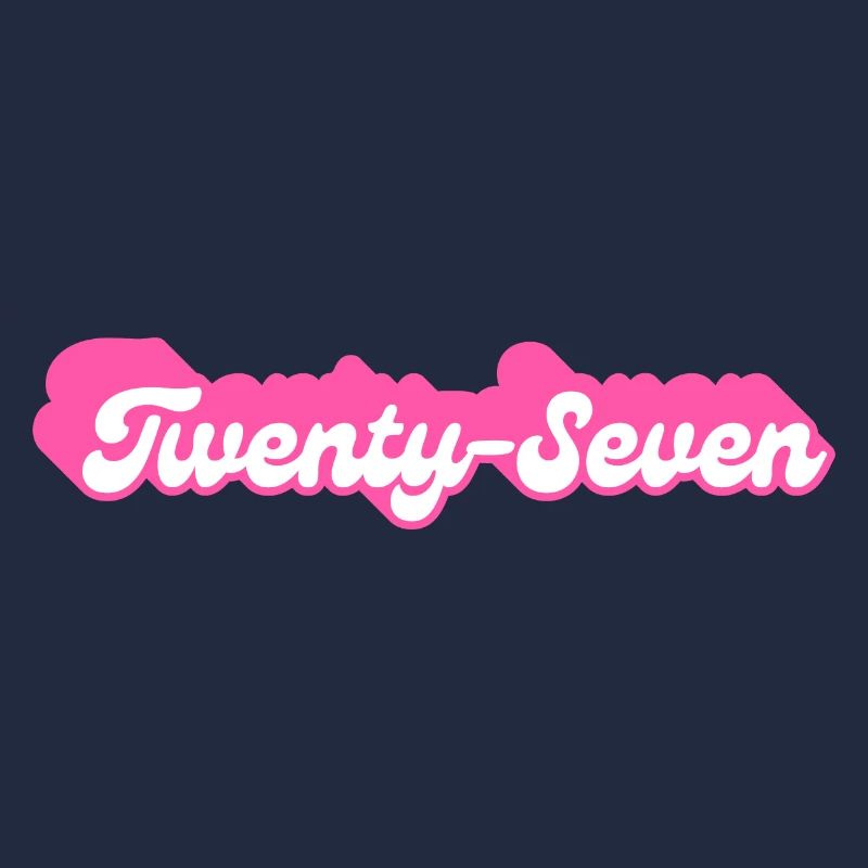 Siebenundzwanzig Geburtstag - 27. Geburtstag Retro Pink
