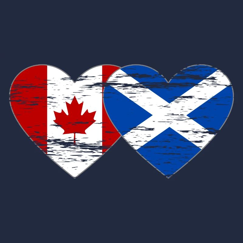 Canada Ecosse drapeau coeur utilisé