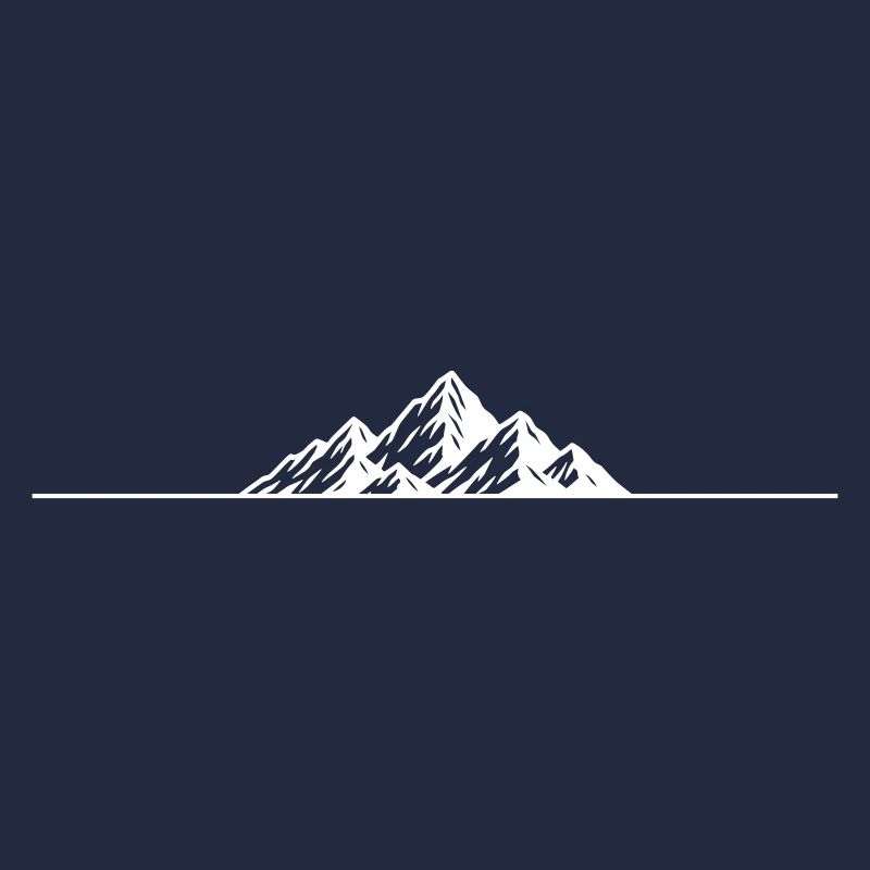 Mountains icon line