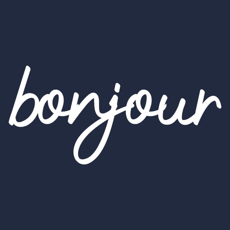 Bonjour - Conception de texte français minimaliste