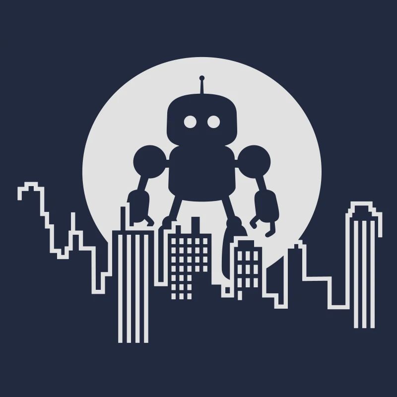 Futuristische Robot Skyline – Android