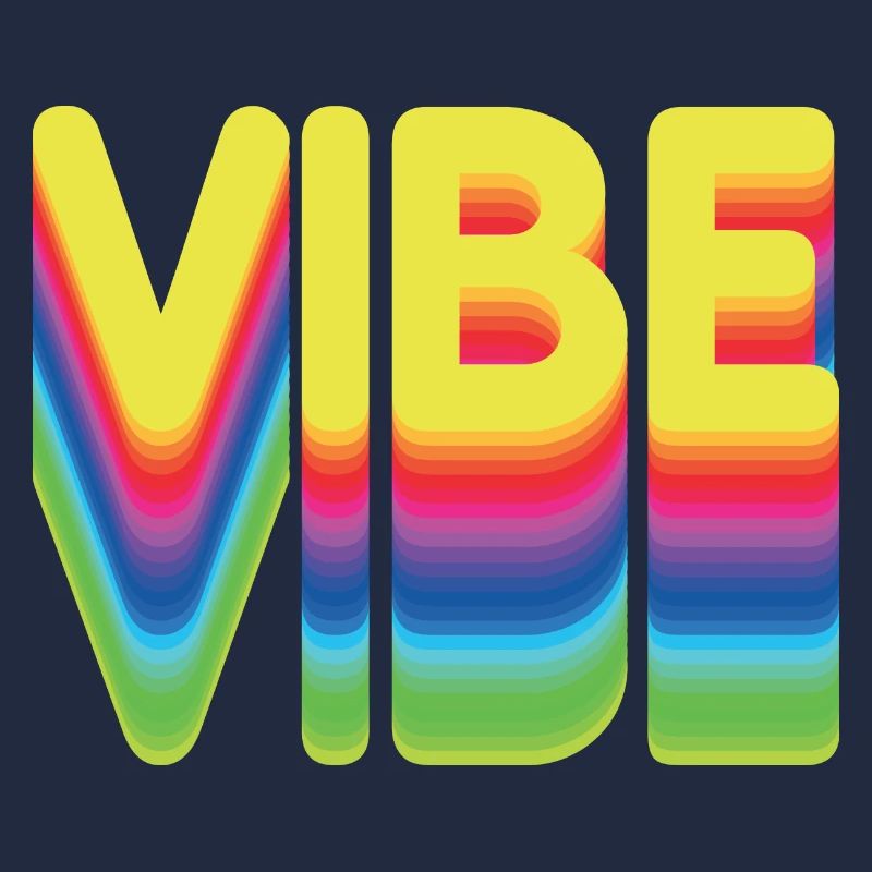 Nur gute Vibes - retro style