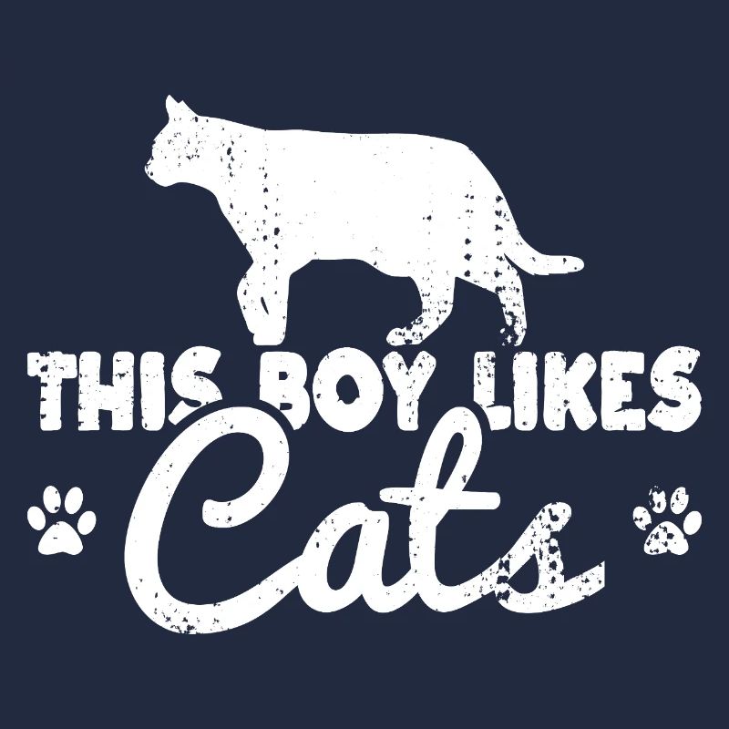 Ce garçon aime les chats