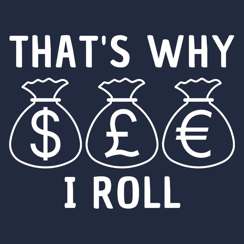 Geld, lustiger Geldwechsler Spruch, Dollarzeichen