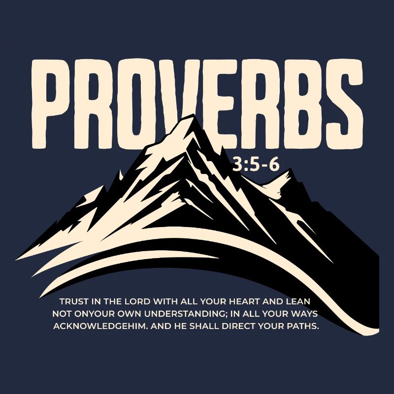 Proverbs 3 5 6 Vertraue Dem Herrn Berg Glauben