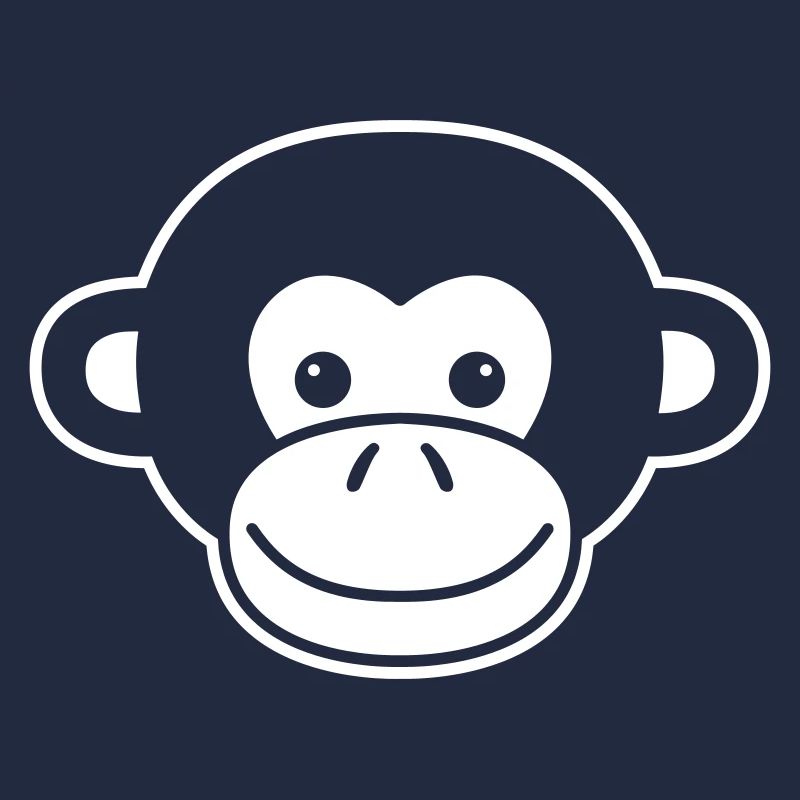 Cute Monkey Head – Jungle Animal Design