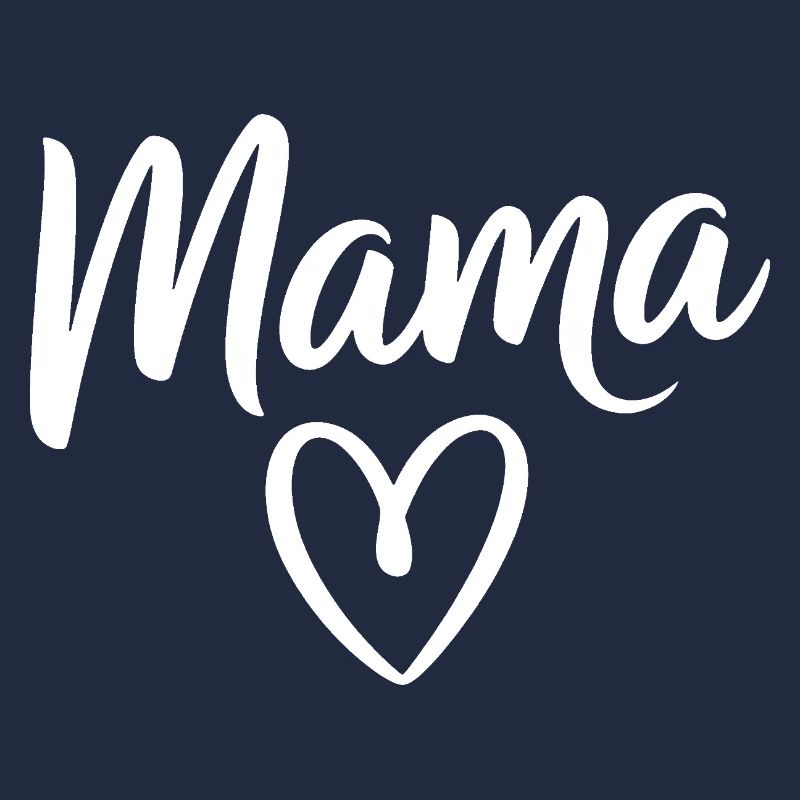 Mama Heart Skripttypografie